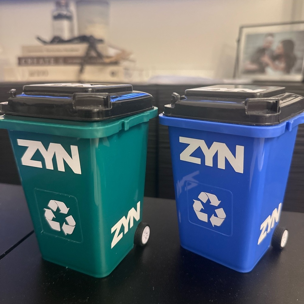 Mini Zyn Recycling Bin Set - Green or Blue